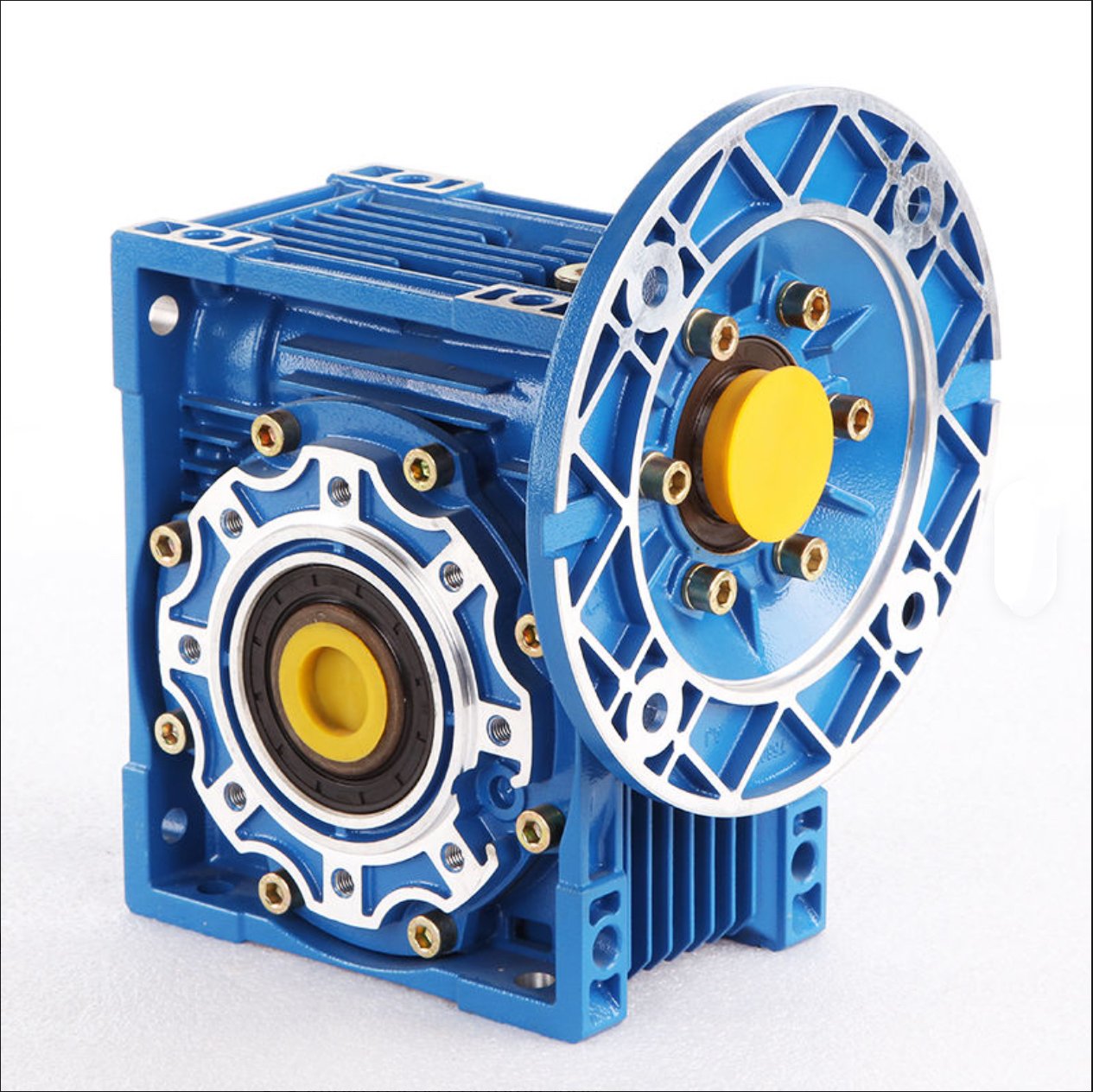 RV090 Aluminum Worm Gear Reducer 90 Degree Right Angle Gearbox Transmek