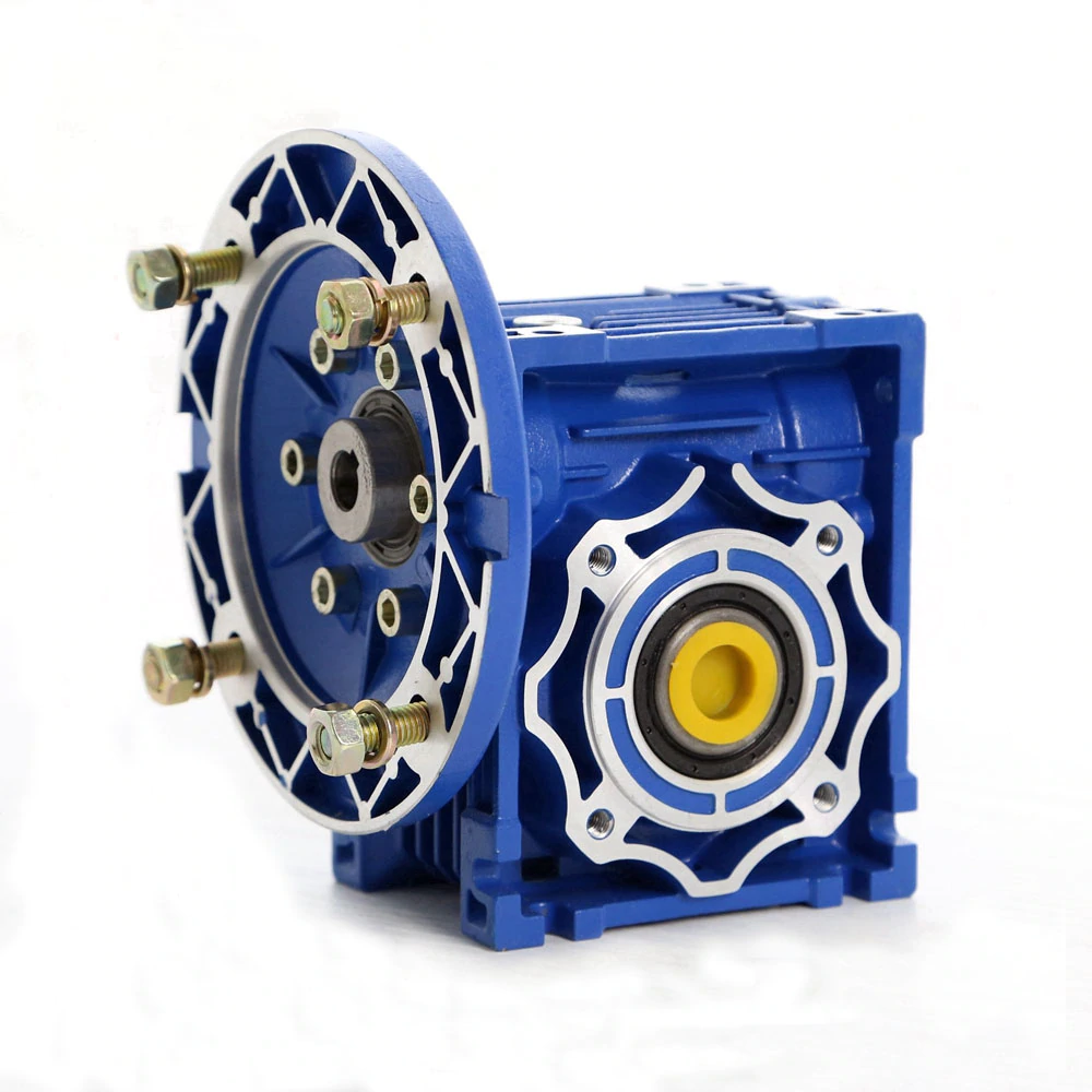 RV025 NMRV Aluminum Worm Gear Reducer 90 Degree Right Angle Gearbox Transmek